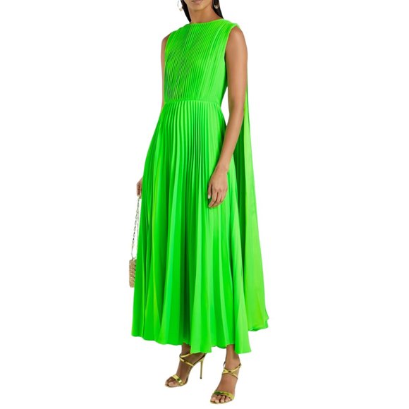 Valentino Garavani Runway pleated caped gown Size 38IT, S/XS US NEW - Picture 3 of 16